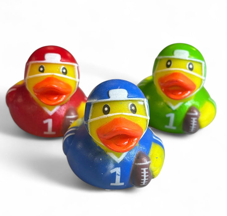 2" Football Rubber Duckies (Dozen)