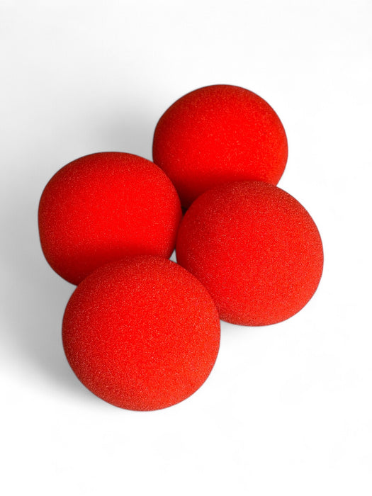 2" Super Soft Red Sponge Balls (Set of 4)