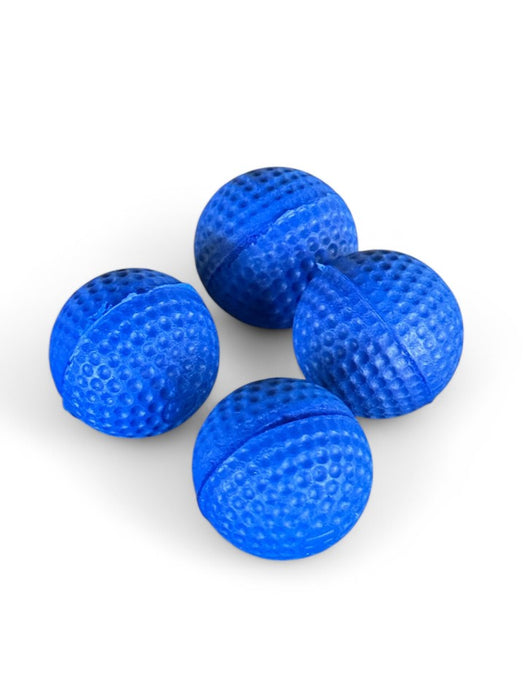 Blue Neon Gripper Combo Chop Cup Balls (Set of 4) by Timco Magic
