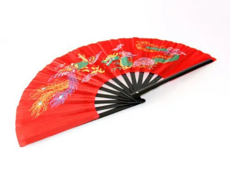 Professional Dragon and Phoenix Fan (blue)