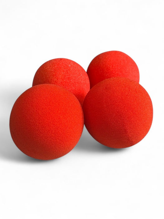 3" Sponge Balls (Set of 4)-Red