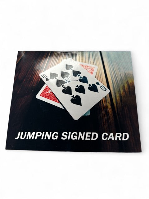 Jumping Signed Card