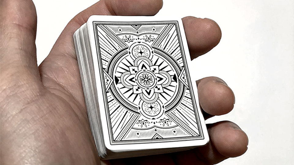 Mini Agenda Playing Cards-White