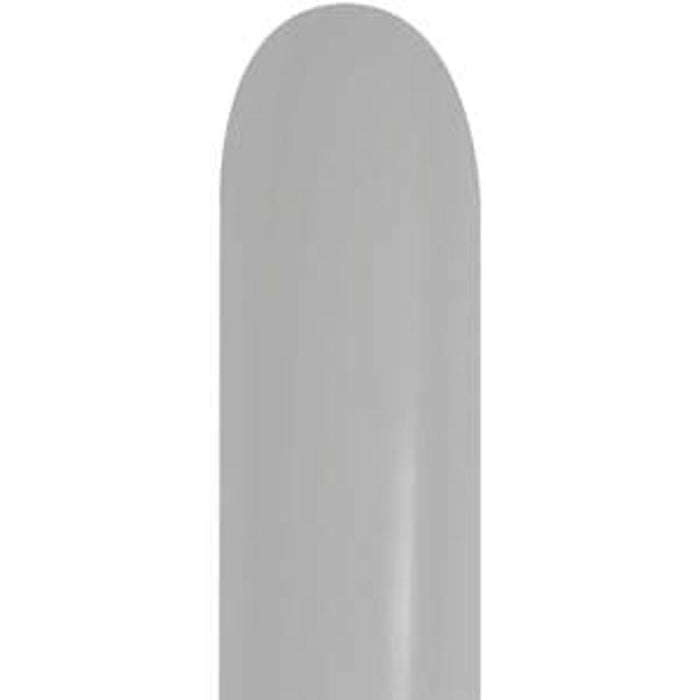 260-Metallic Silver, Nozzle Up Balloons Sempertex-50 pcs