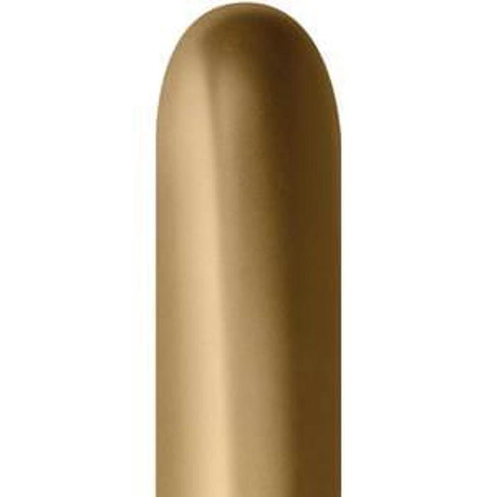 260-Reflex Gold Nozzle Up Sempertex Balloons
