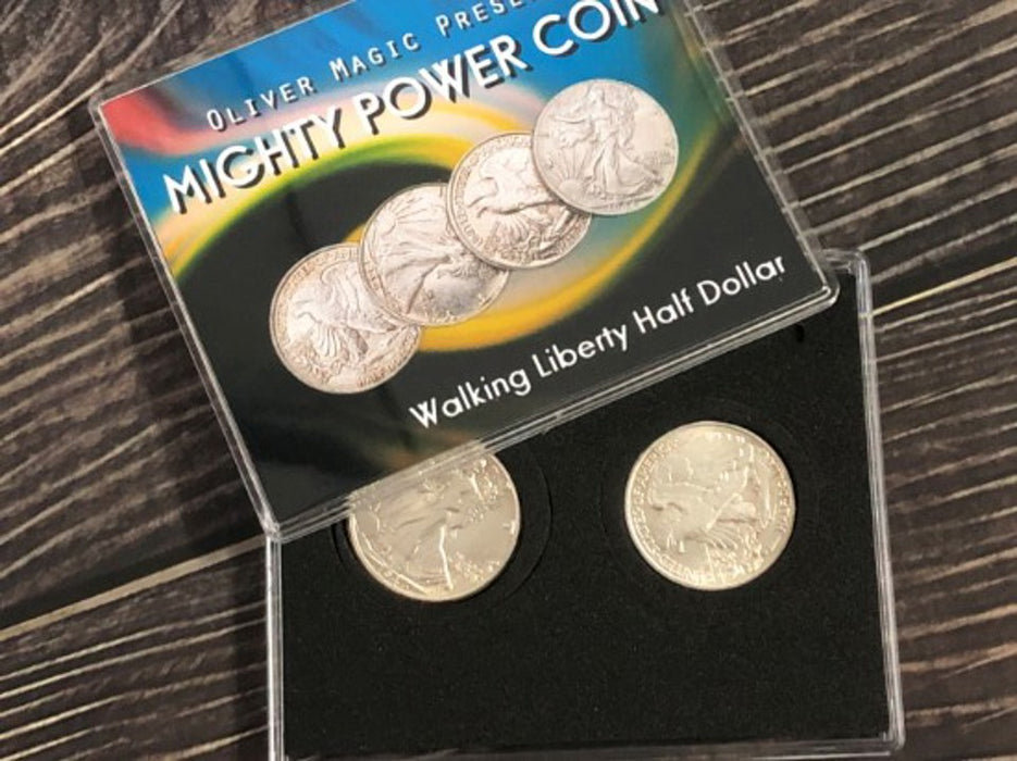Mighty Power Coin Set (Walking Liberty Half Dollar) by Oliver Magic