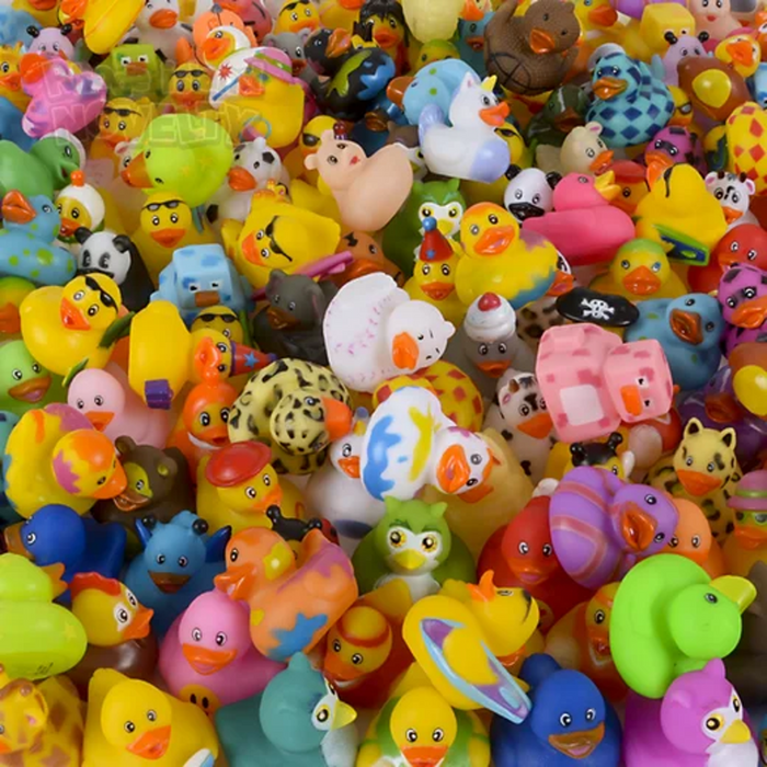 2" Rubber Ducky Assortment (Case of 100)