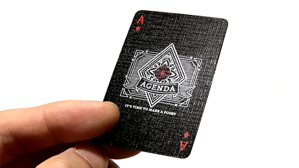 Mini Agenda Playing Cards-Black