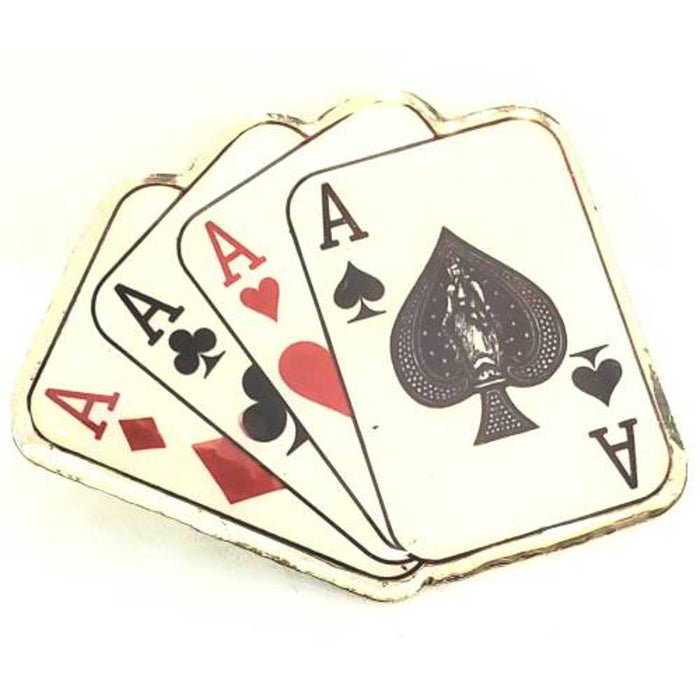 Magician's Lapel Pin 4 Aces