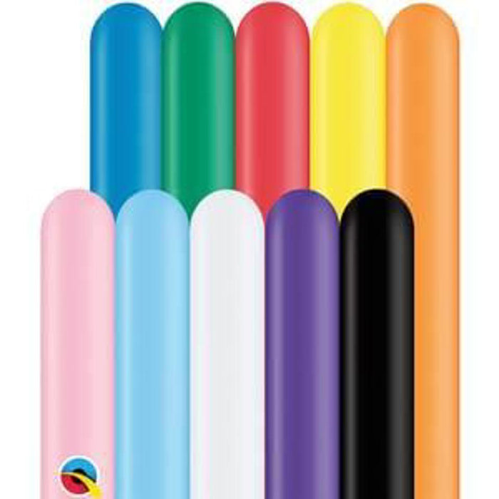 260Q Qualatex Traditional Asstorted Balloons-100 pcs