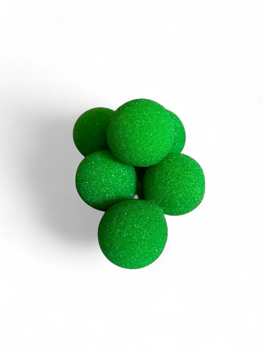 1" Super Soft Green Sponge Balls (Set of 6)
