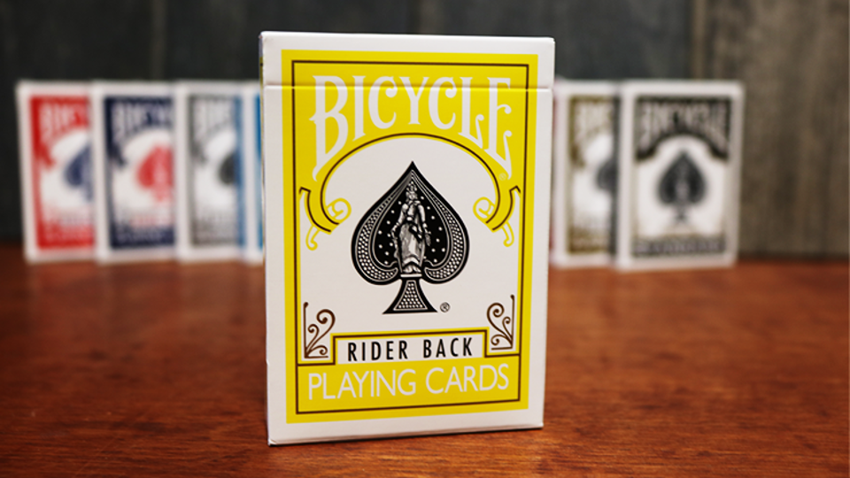 Yellow Bicycle Playing Cards