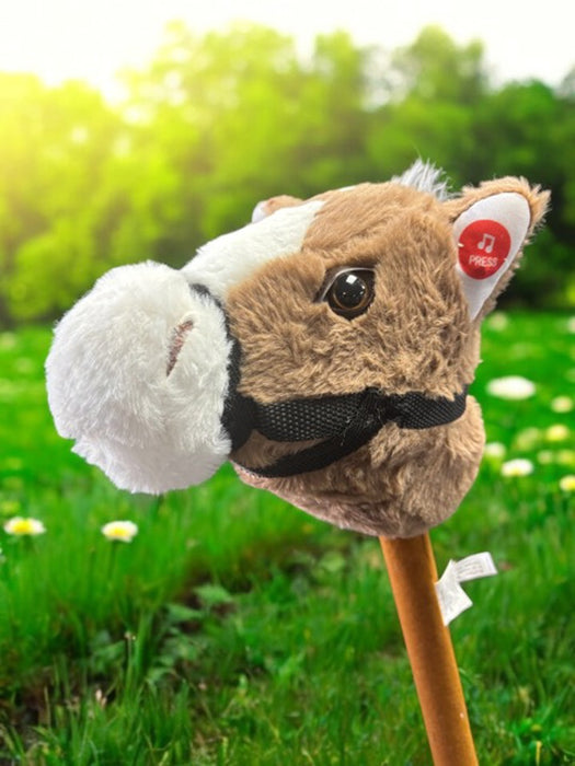 30" Brown Stick Horse
