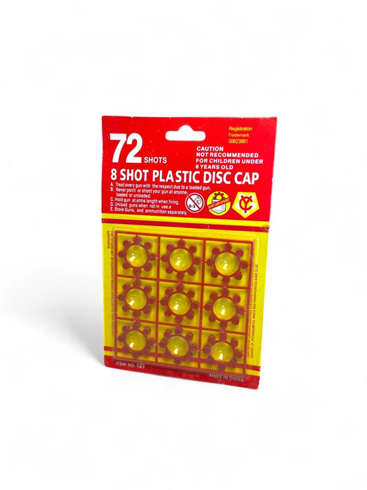 8 Shot Plastic Ring Caps (72 shots)-Dozen Packs