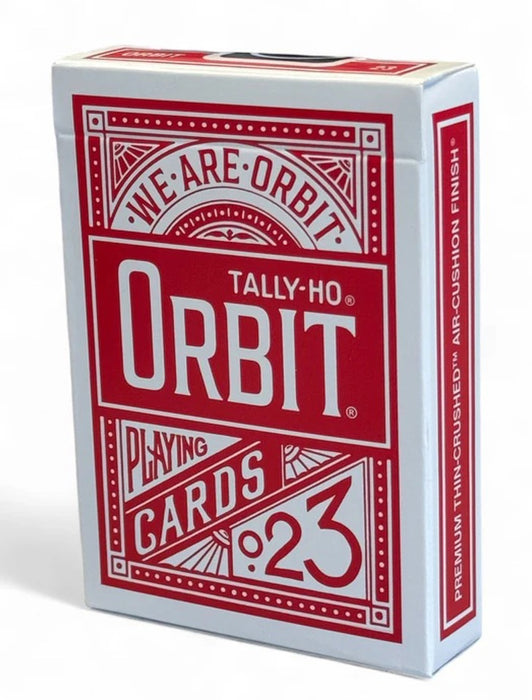 Tally Ho Orbit Circle Back (Red) Playing Cards