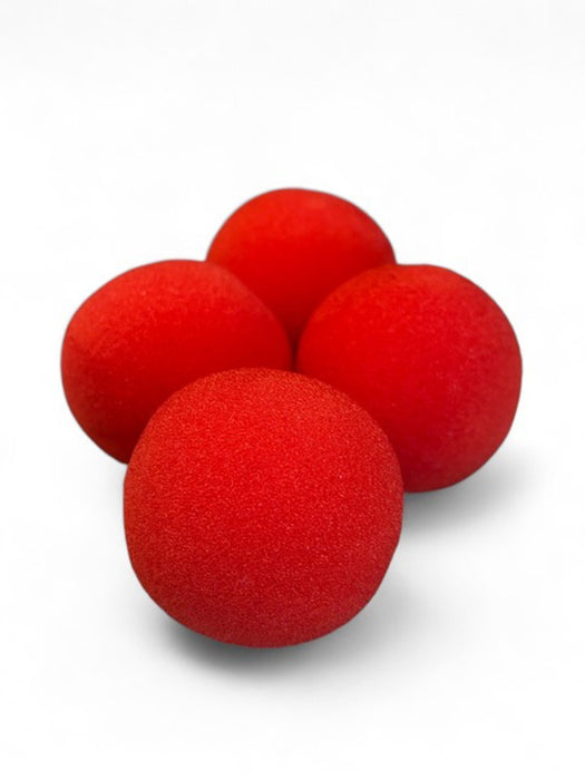 1.5" Super Soft Red Sponge Balls (Set of 4)