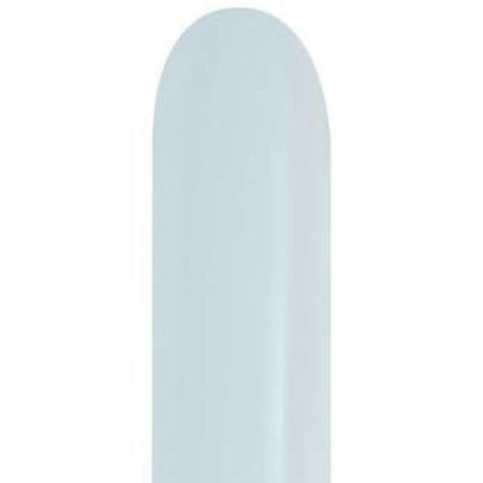 160-Fashion White, Nozzle Up Sempertex Balloons-100 pcs