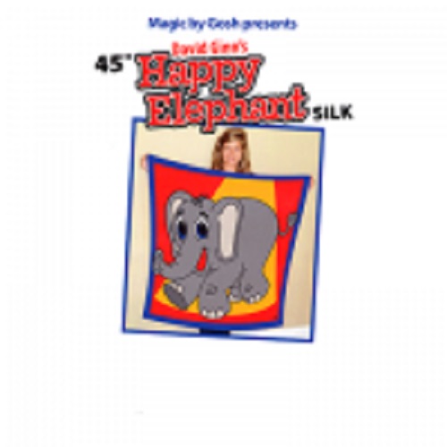 Happy Elephant Silk (45\") by David Ginn and Goshman