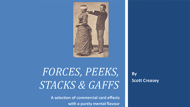 Forces Peeks Stacks & Gaffs Ebook Mentalism with Cards by Scott Creasey DOWNLOAD