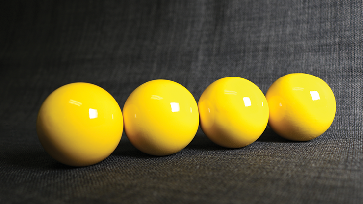 Wooden Billiard Balls Yellow