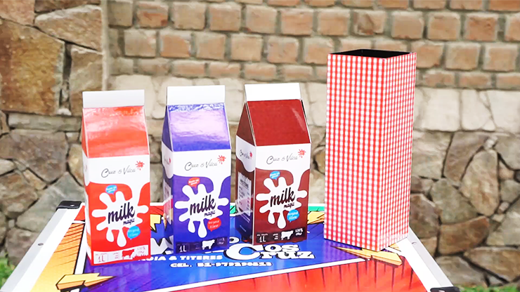 Appearing Milk Cartons from Tube (watch video)
