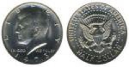 Split Coin Half Dollar