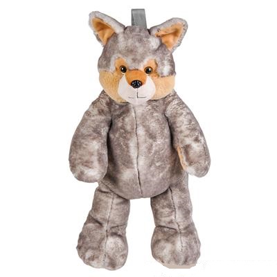 20" Wolf Plush Backpack (case of 12)