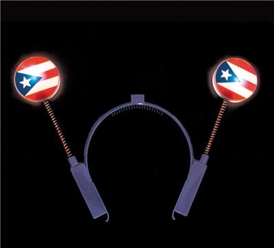 Light up Puerto Rican Headbands (case of 288)