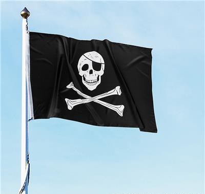 3" x 5" Pirate Skull Flag (case of 72)