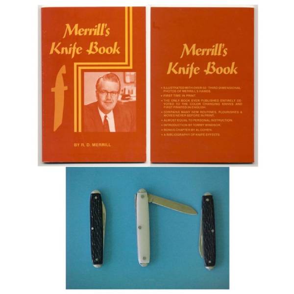 Merrills Color Changing Knives with Merrill's Knife Book (Set of 3) - rare
