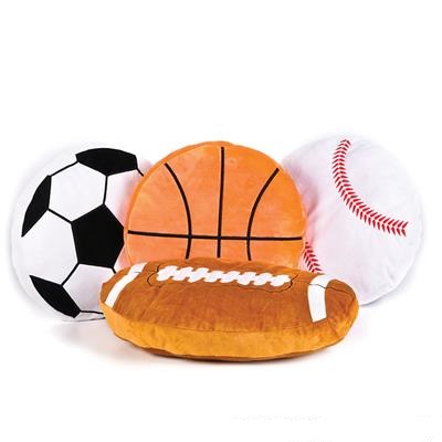 Assorted Sports Ball Pillows (case of 12)