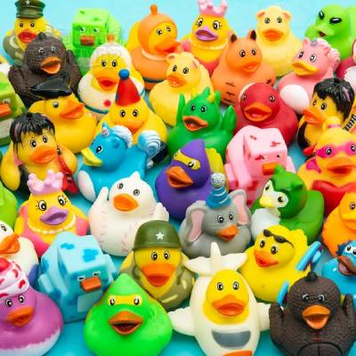 2" Rubber Duckie Assortment (case of 300)