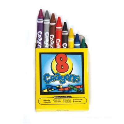 8 Pc Crayons (case of 288)