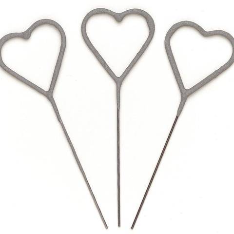 Heart Shaped Sparklers (Box of 6)