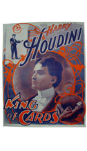 Harry Houdini "King of Cards" Poster