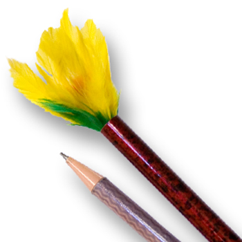 Vanishing Pencil to Flower Feather (watch video)