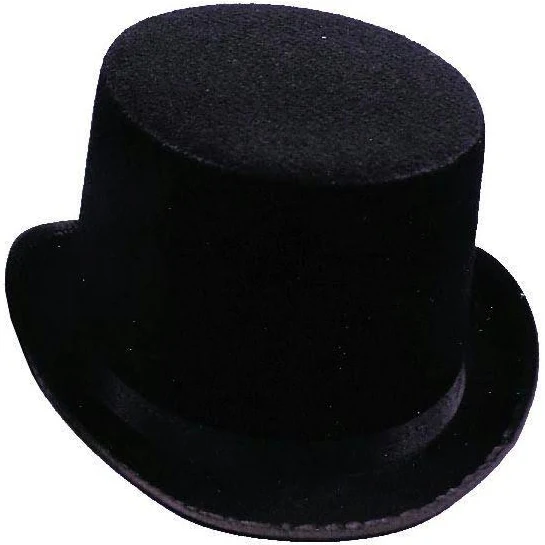 BLACK TOP HAT (PERMAFELT)