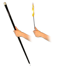 Flaming Torch (For Metal Appearing Canes)