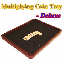 Multiplying Coin Tray - Wood - Deluxe (Half Dollar Version) Item NO.: 1019958