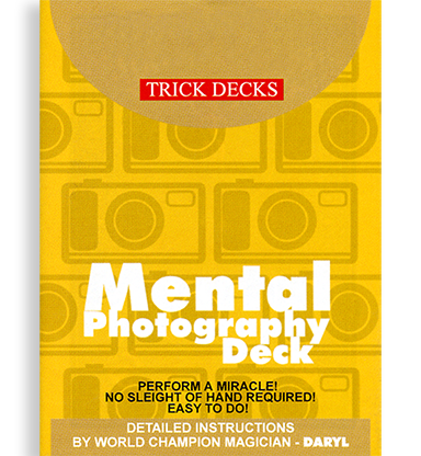Mental Photo Deck Bicycle (Red) - Trick (MHM)