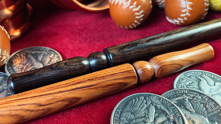 Wooden Wand PRO (Bold Black) by Harry He & Bacon Magic