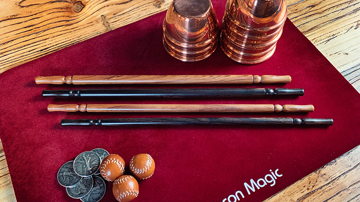 Wooden Wand PRO (Standard Brown) by Harry He & Bacon Magic