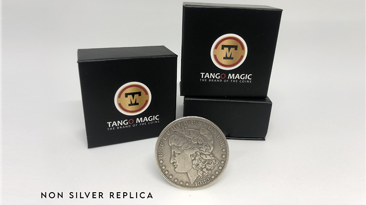 Replica Morgan Steel Coin (Gimmicks and Online Instructions RP011) by Tango Magic - Trick (MHM)