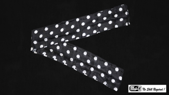 Production Streamer - Polka Dot - White on Black - Madhatter - MHM