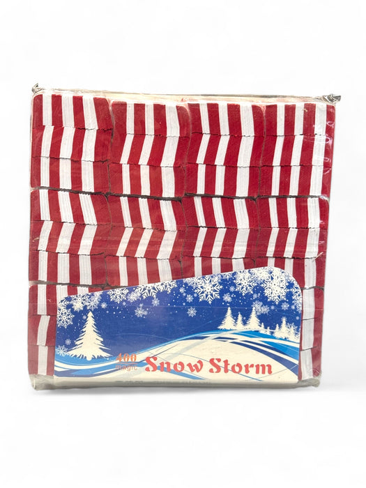 Red and White Snowstorm