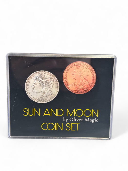 Sun and Moon Coin Set Walking Liberty Half Dollar by Oliver Magic