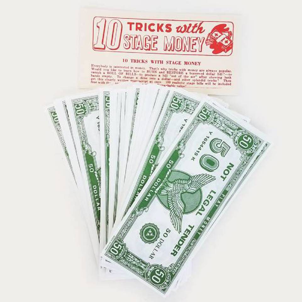 Ten Tricks With Stage Money — Madhatter Magic Shop