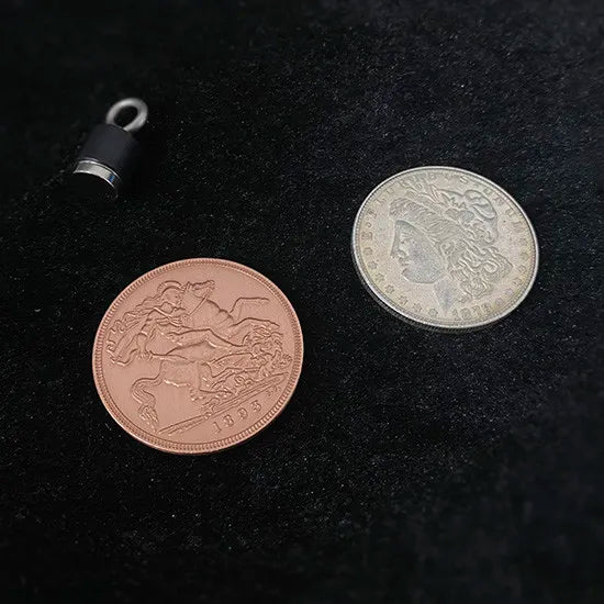 Magnetic Scotch & Soda - Deluxe set (Morgan Dollar and Queen Victoria Ancient Coin) by Oliver Magic