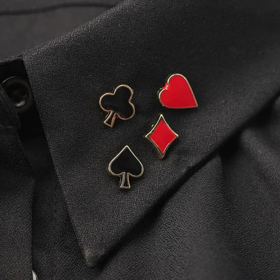 Magician's Lapel Pin (Four Suits )
