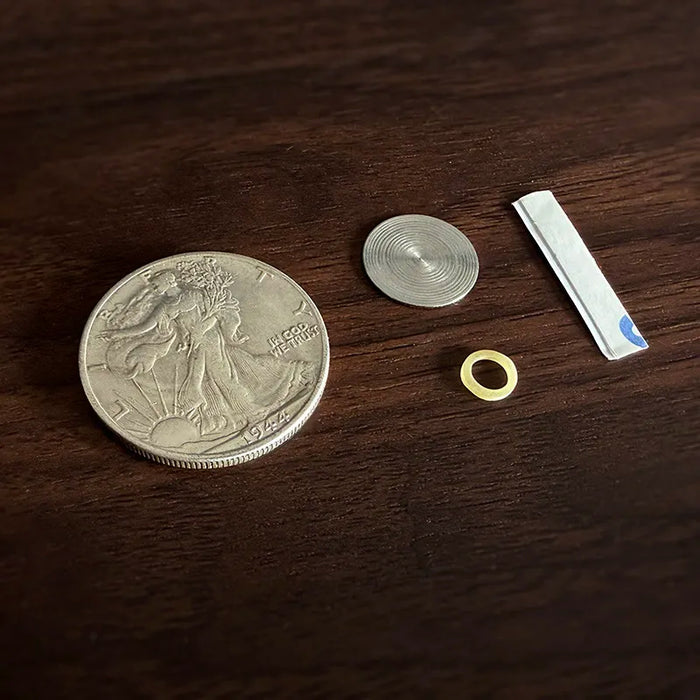 Multipurpose Flipper Coin (Walking Liberty Half Dollar) by Oliver Magic -MHM